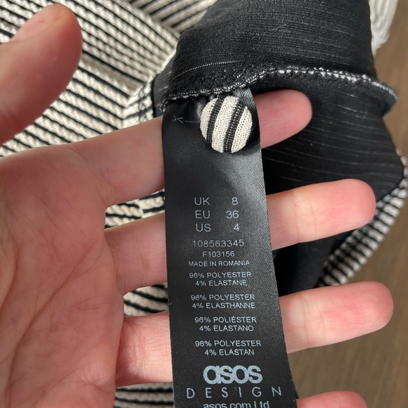 ASOS ribbed long sleeve dress size 4 - Picture 6 of 6